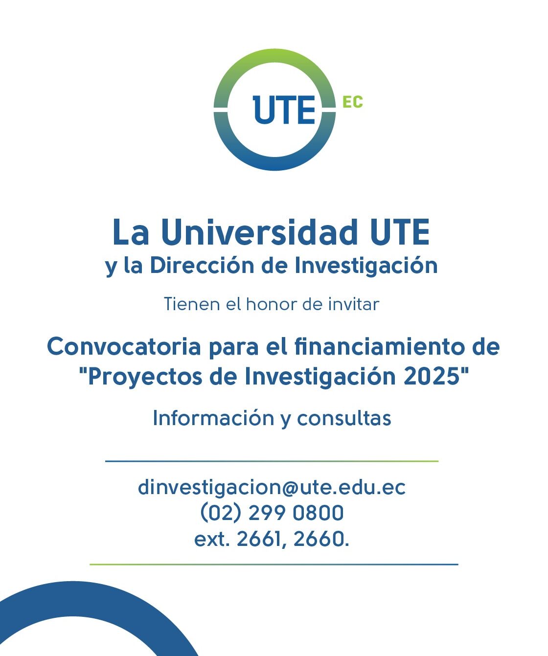Convocatoria abierta a proyectos de investigación 2025
