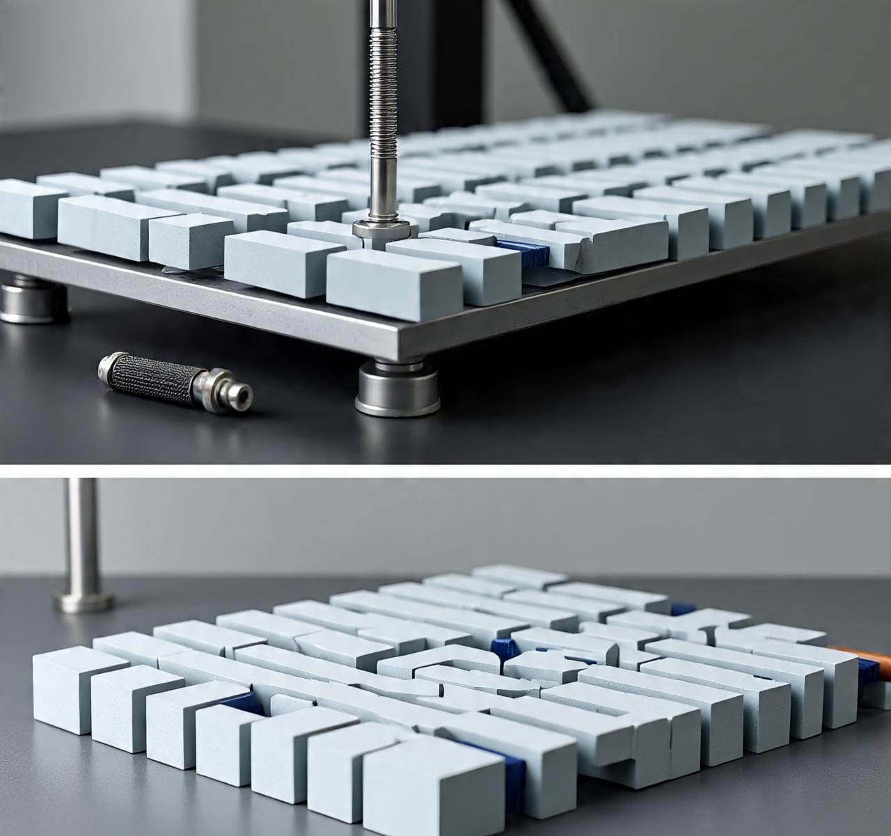 Mechanical Performance of Auxetic Rotational Polygons Metamaterials Based on Simple Rectangular-Shaped Parts: Experimental Validation and FEA Modeling